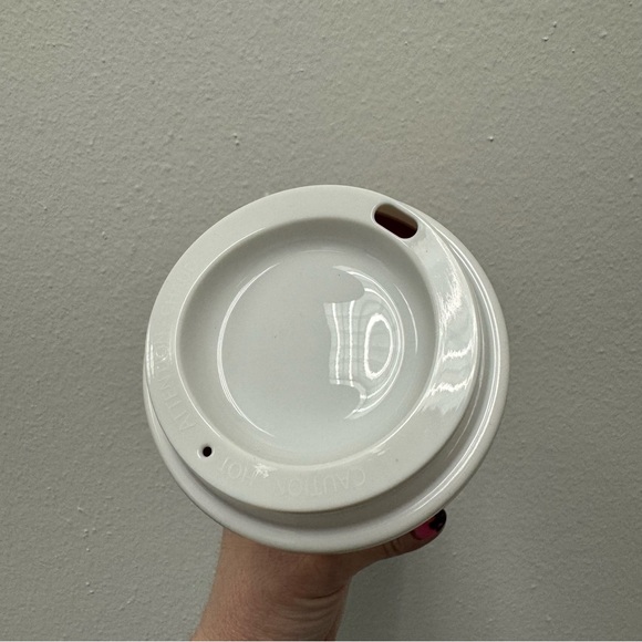 New Starbucks 2023 Red Reusable Star Print Cup Day Grande Hot Cup with Lid 16 Oz - Picture 7 of 9